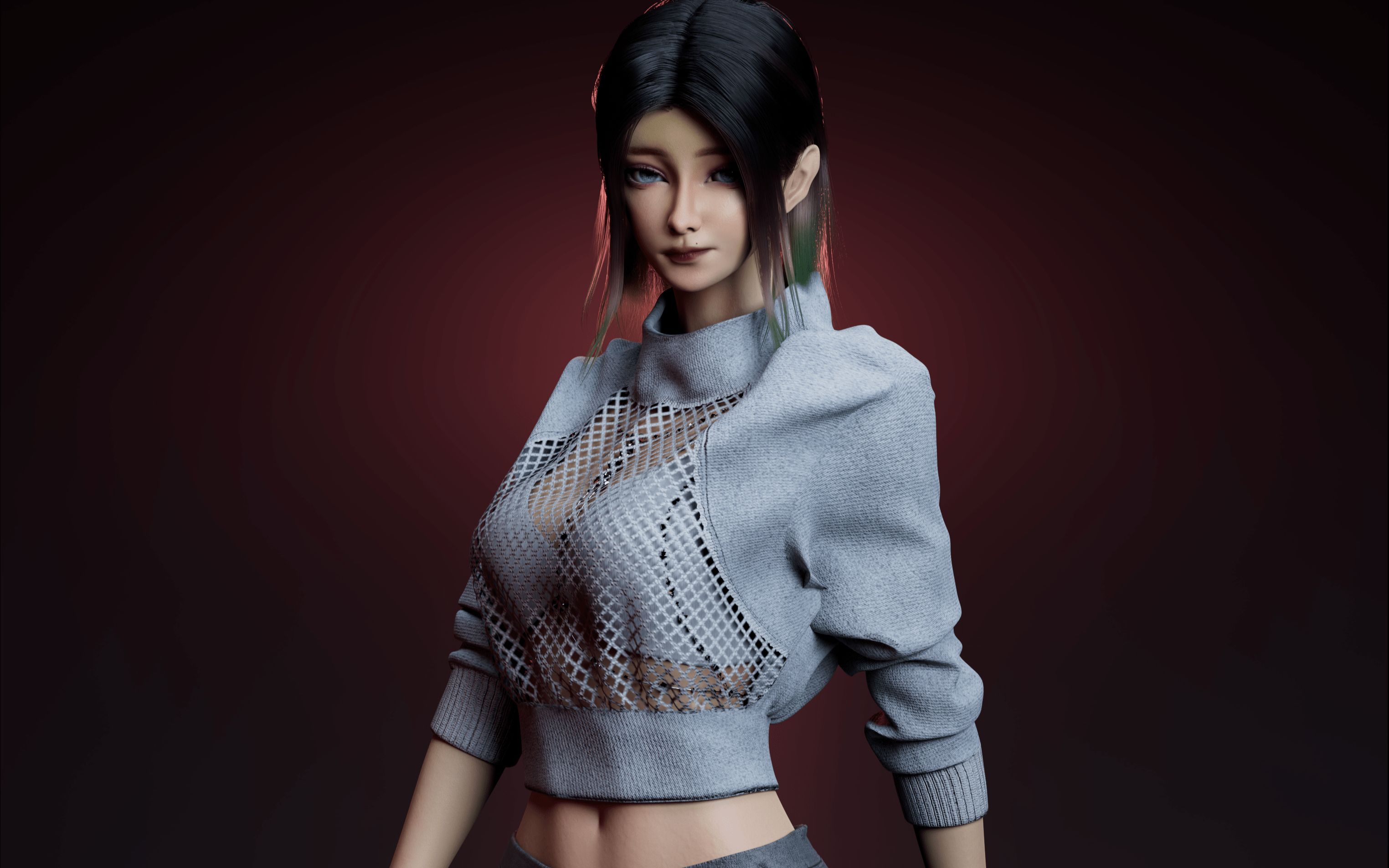 爆肝!blender全流程角色展示【分享预告】