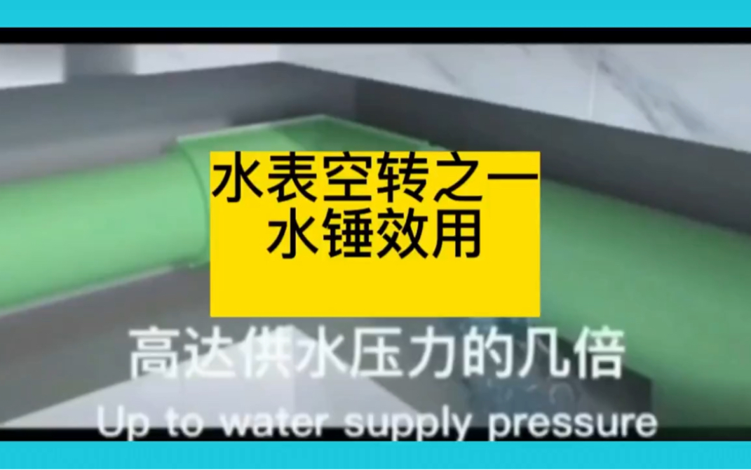 水表空转,并不一定就是水管漏水.还有一个情况就是水锤造成的.本篇阐述了水锤是怎样形成和它的危害……#广州漏水检测 #涨知识 #广州查漏水哔哩哔...