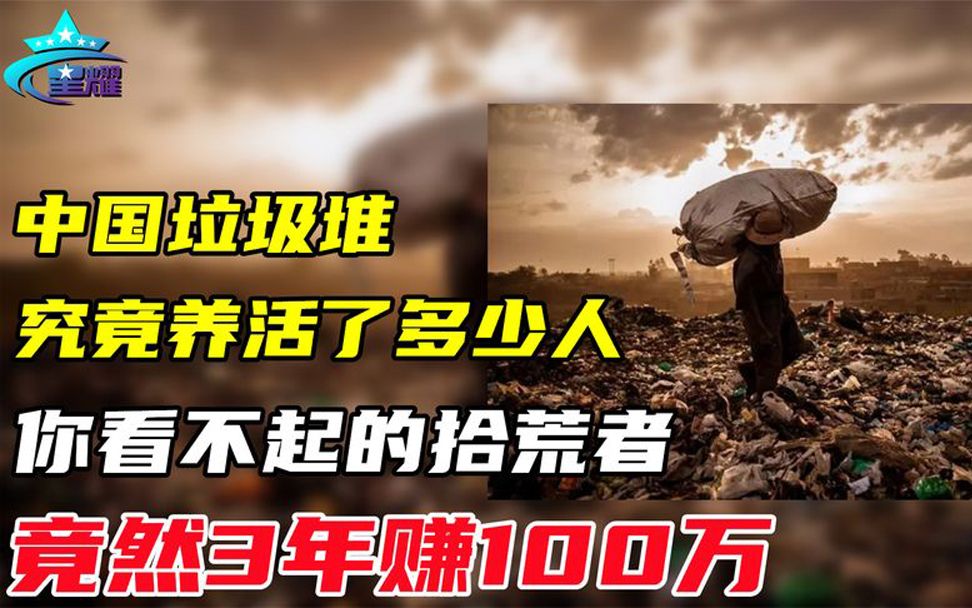 [图]中国垃圾堆究竟养活了多少人？你看不起的拾荒者，竟然3年赚100万