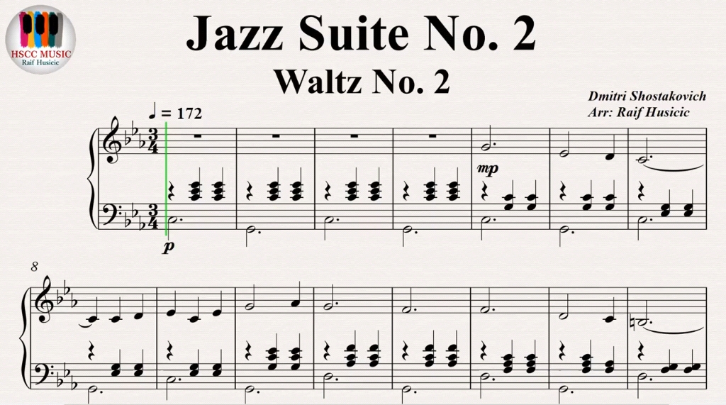 [图]The Second Waltz, Op. 99 (Jazz Suite No. 2), Dmitri Shostakovich