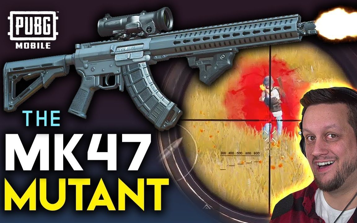 绝地求生刺激战场当国外大佬第一次遇见mk47