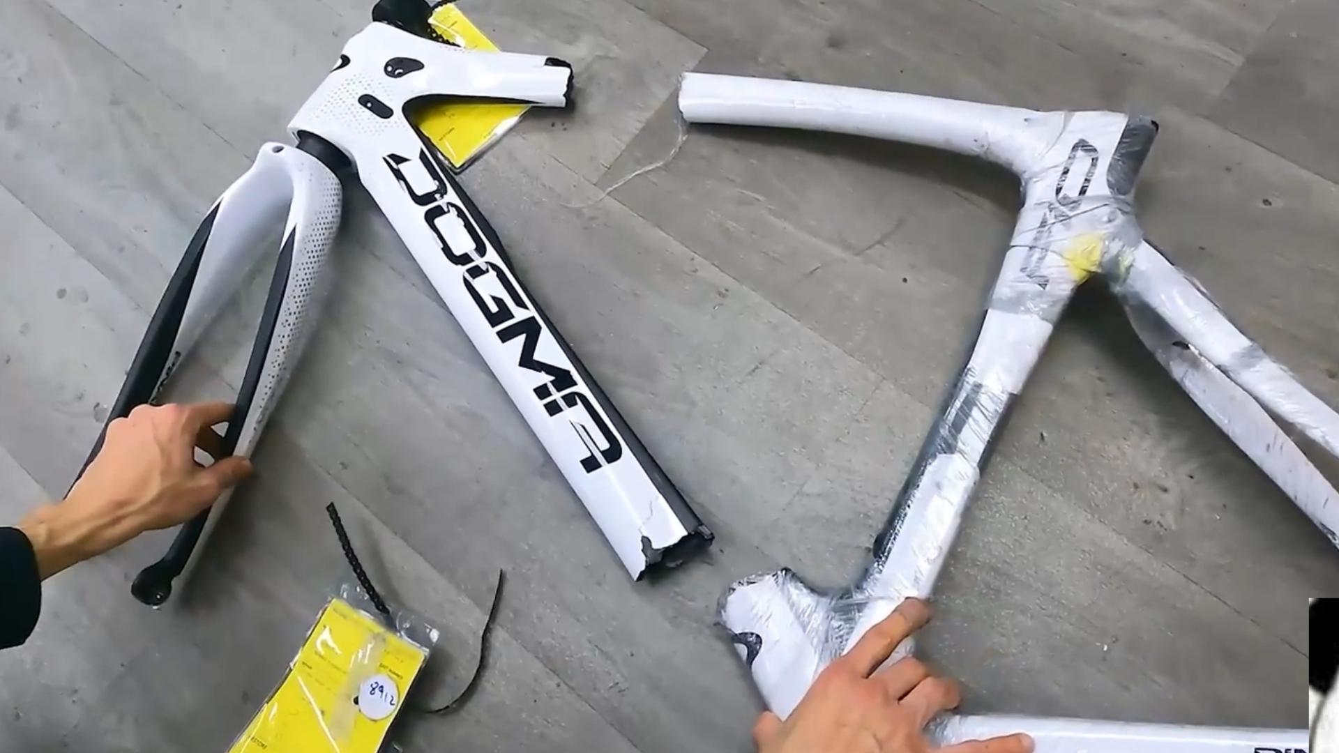 【carbon bike repair】断裂两截的皮娜狗妈f10碳纤维车架修复