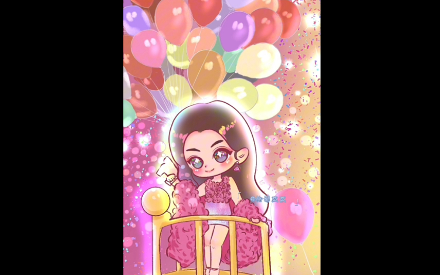 【procreate】赵露思|花车巡游q版