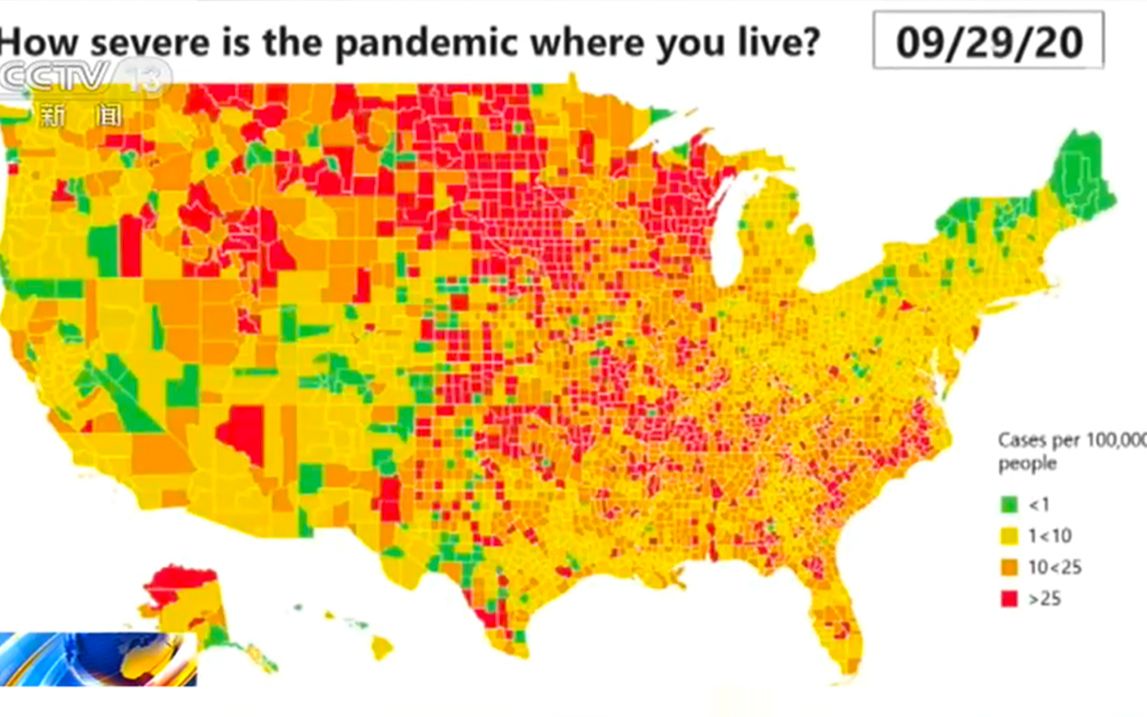 1分钟 看全美近半年疫情变化哔哩哔哩bilibili