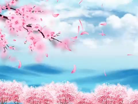 sc1986 六一儿童节 幼儿园毕业晚会 舞台背景视频卡通阳光梦幻春天