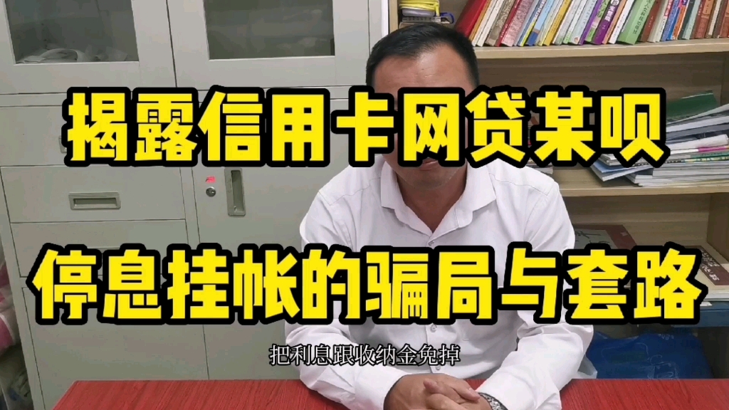 揭露信用卡网贷某呗停息挂帐的骗局与套路哔哩哔哩bilibili