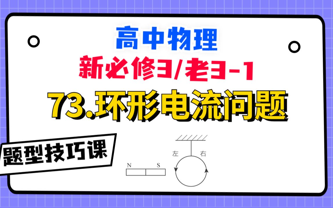 【高中物理必修3系统课】73.环形电流问题|8分钟速刷一个小破题哔哩哔哩bilibili