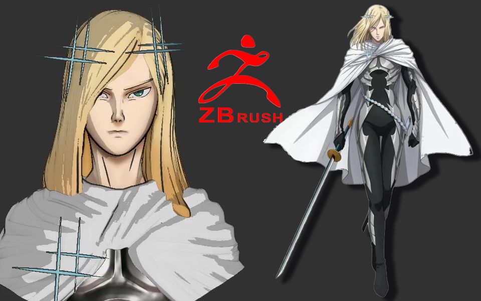 闪光的弗莱士zbrush建模教学,3d角色高模雕刻零基础教学,模型案例制作