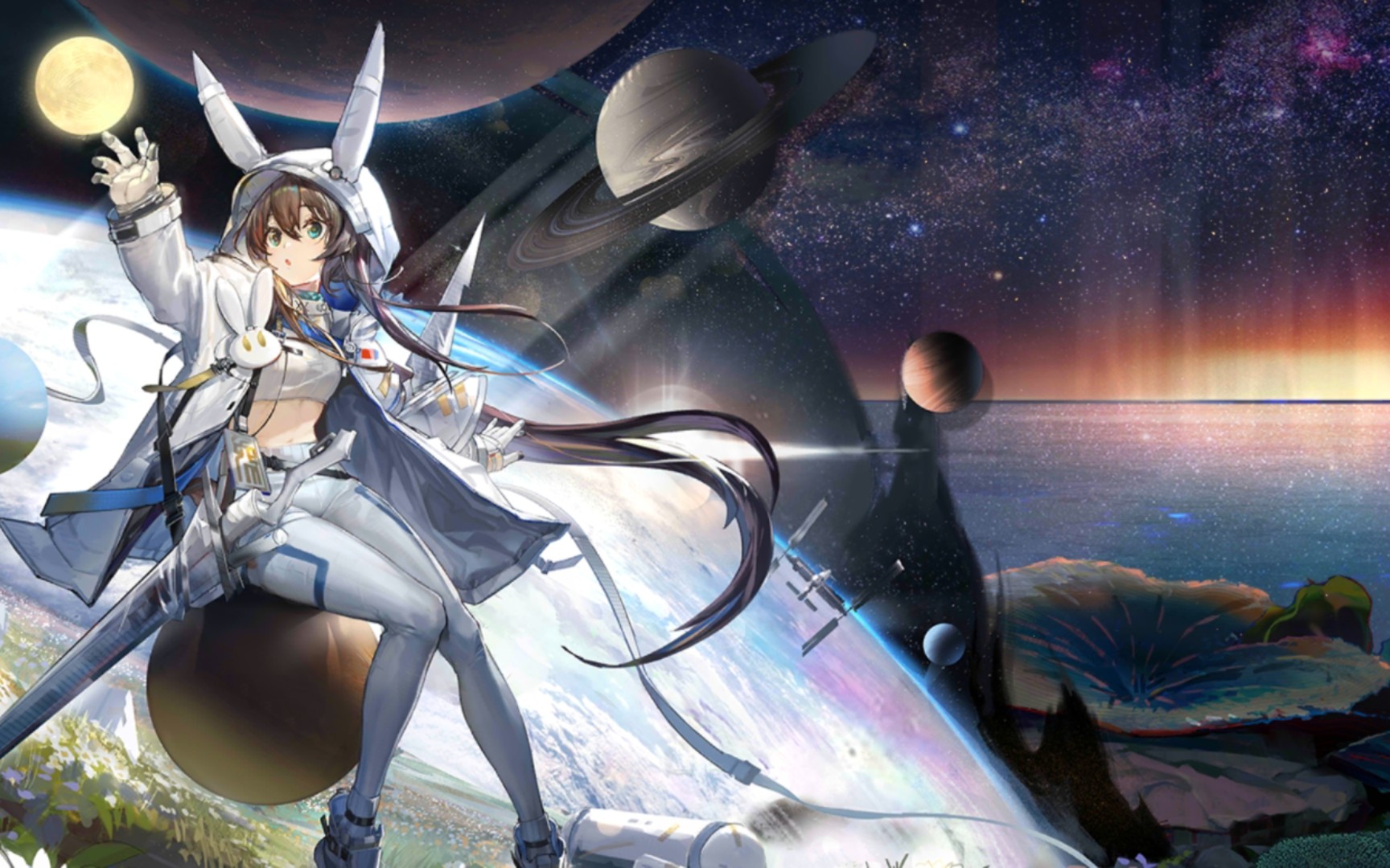 阿米娅联动皮肤搭配这张背景简直完美!