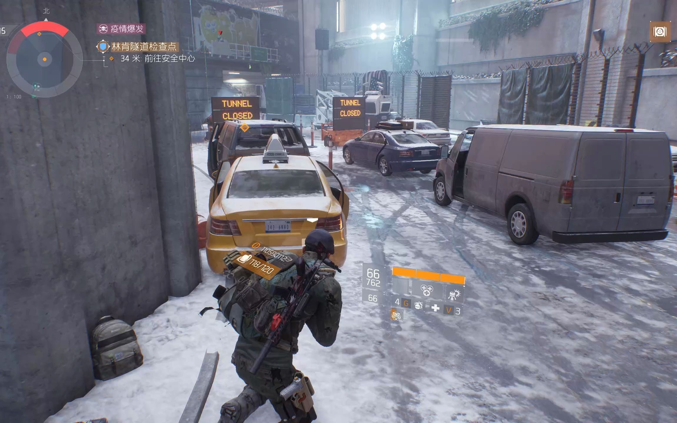 全境封锁1 主线剧情 林肯隧道检查点