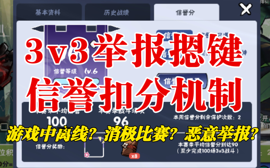 [图]3v3举报摁键和信誉扣分机制