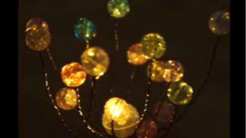 手工铜线绕线树小夜灯diy教程 哔哩哔哩