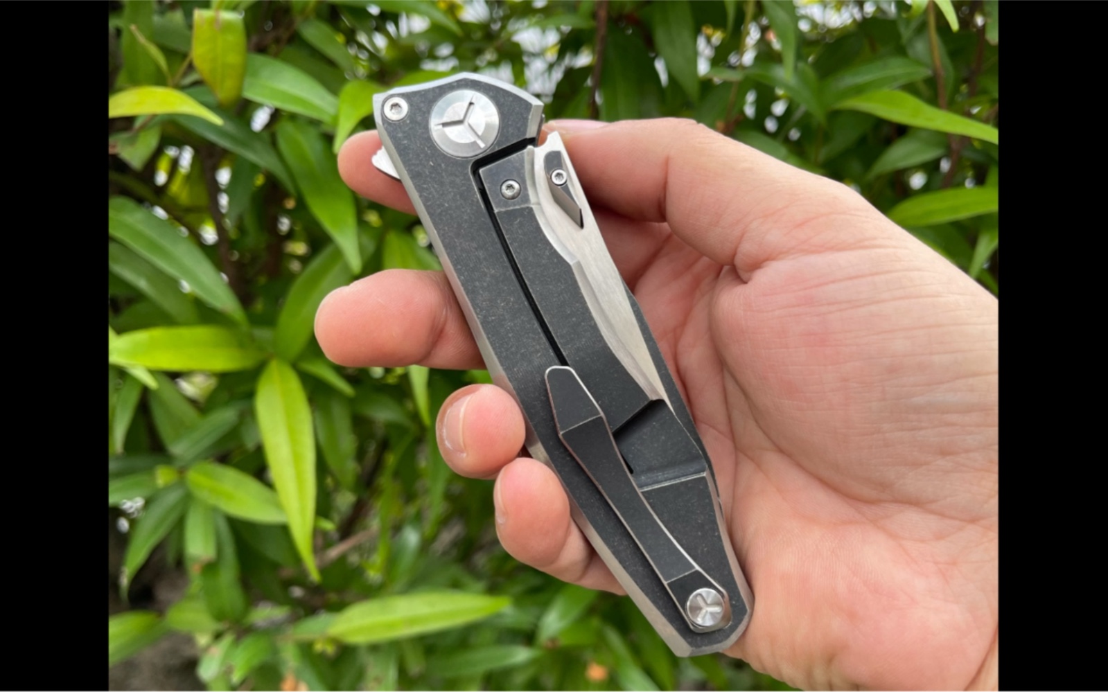 凯文折刀 一体钛合金手柄 s35vn