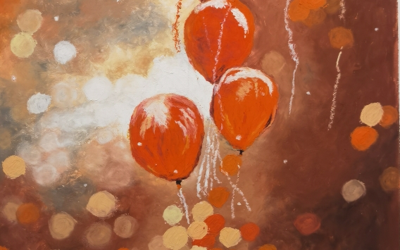 油画棒|新年气球94