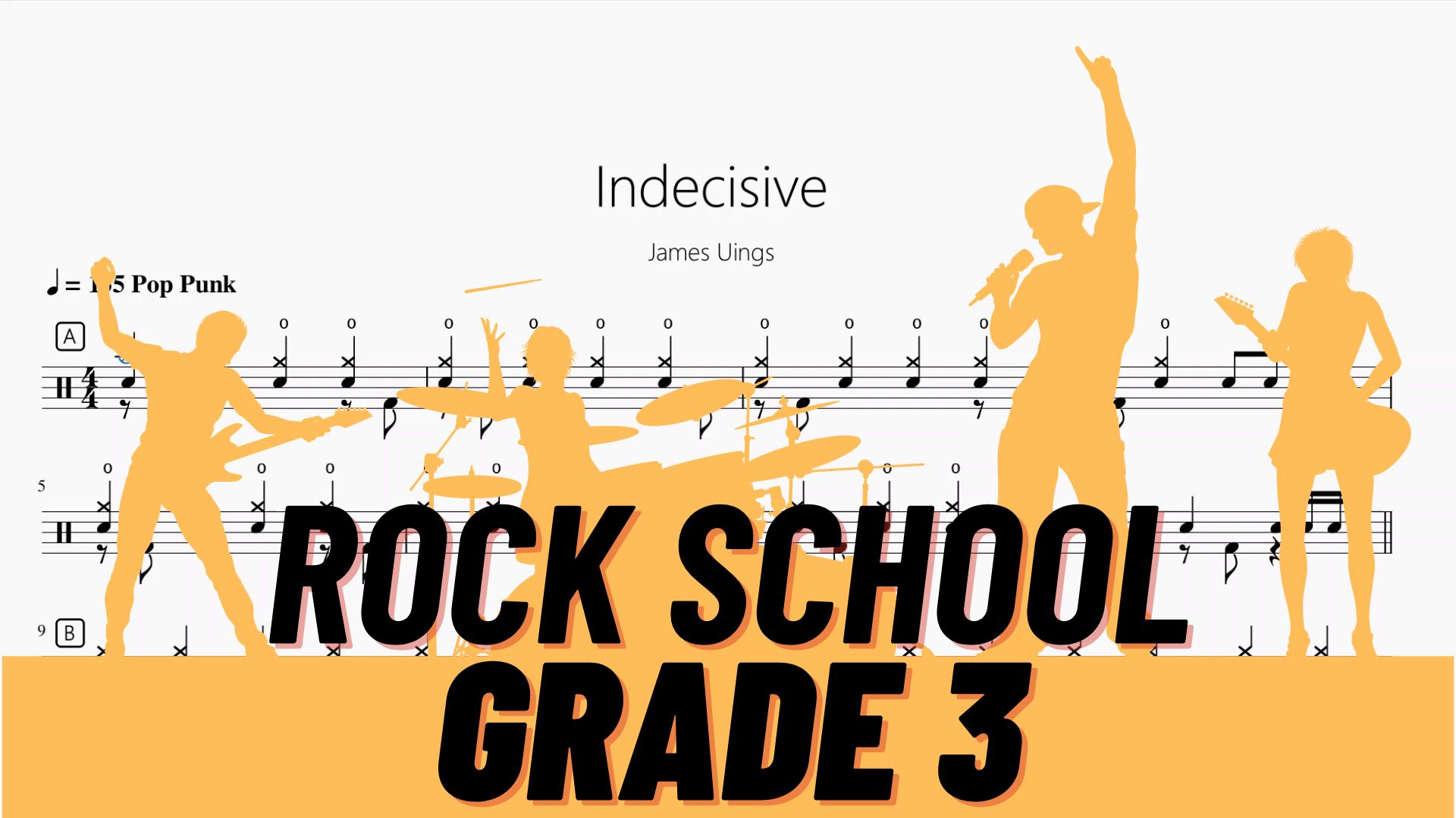 [图]Indecisive【Rock school Lv3】动态鼓谱