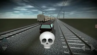 自动上轨的火车