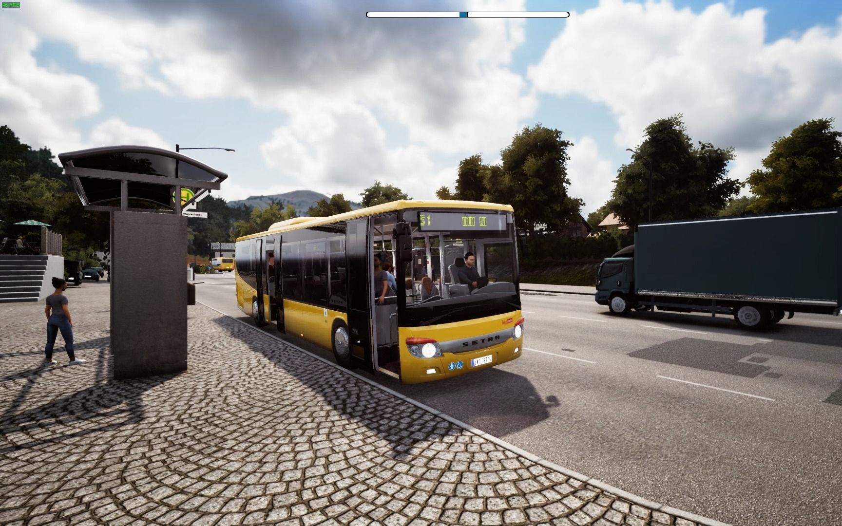 巴士模拟18 超级大环线51路开通 | bus simulator 18