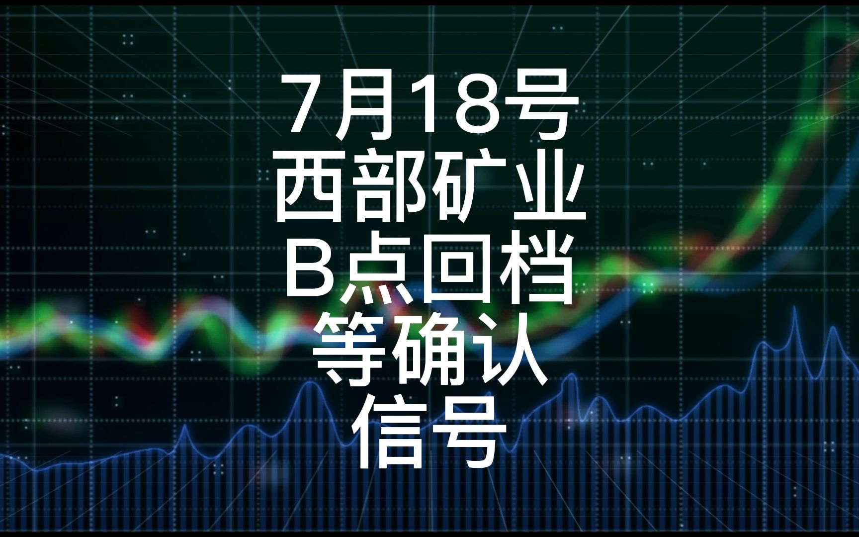 西部矿业出现B点信号,等后续信号哔哩哔哩bilibili