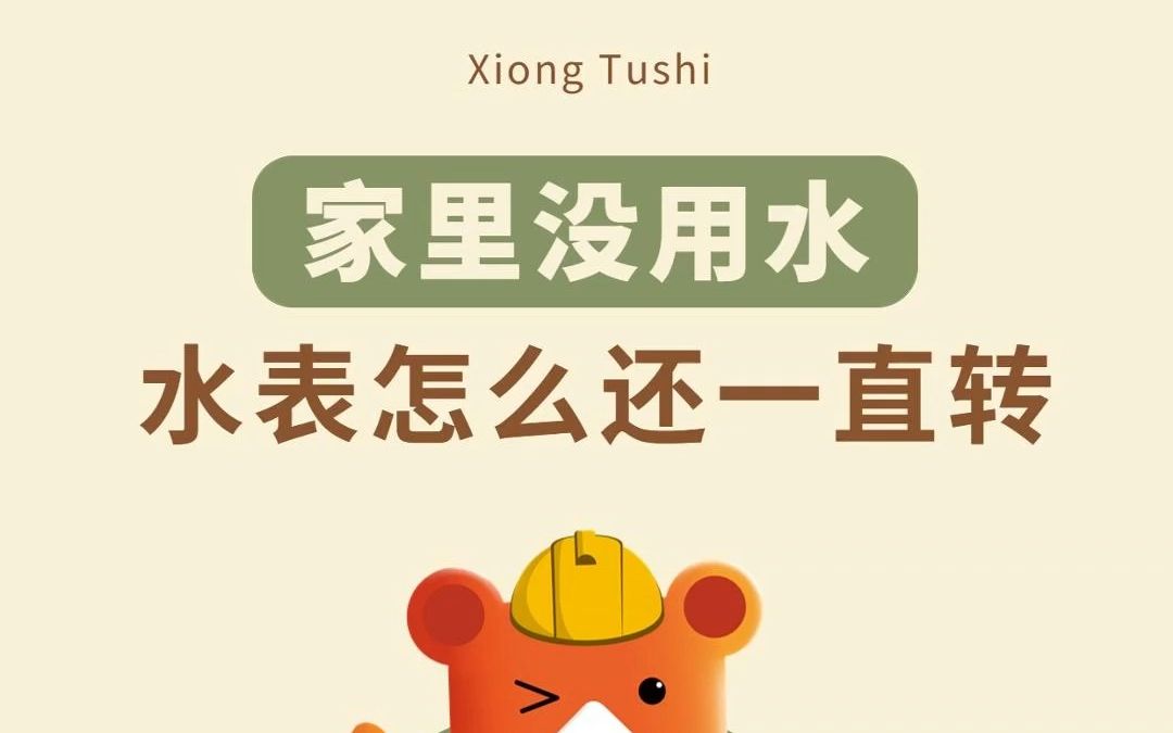 家里没有用水,为什么水表还会转动?#水管漏水 #漏水原因 #天价水费