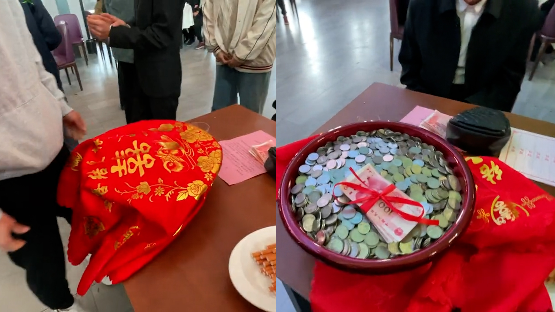 礼重情更重!10小伙凑6千硬币随份子,男子收到后直呼有心了