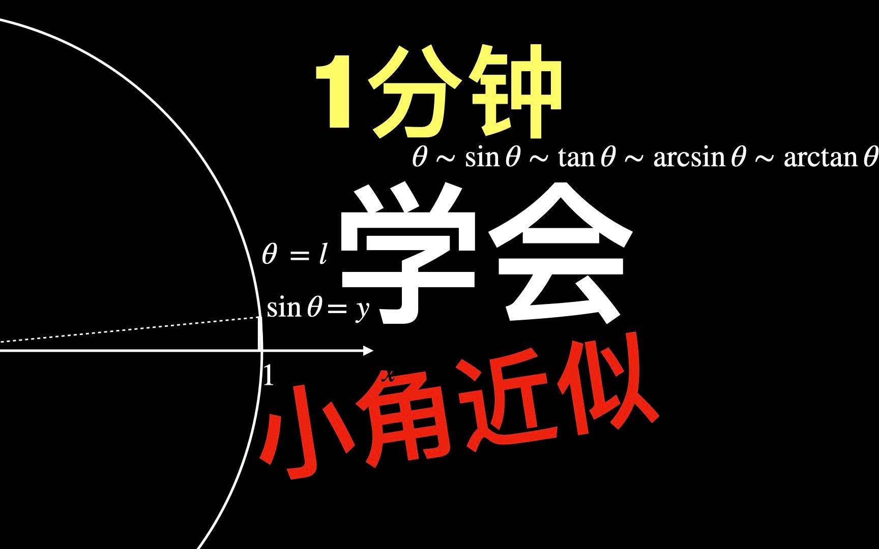 1分钟学会小角近似高中物理应用哔哩哔哩bilibili