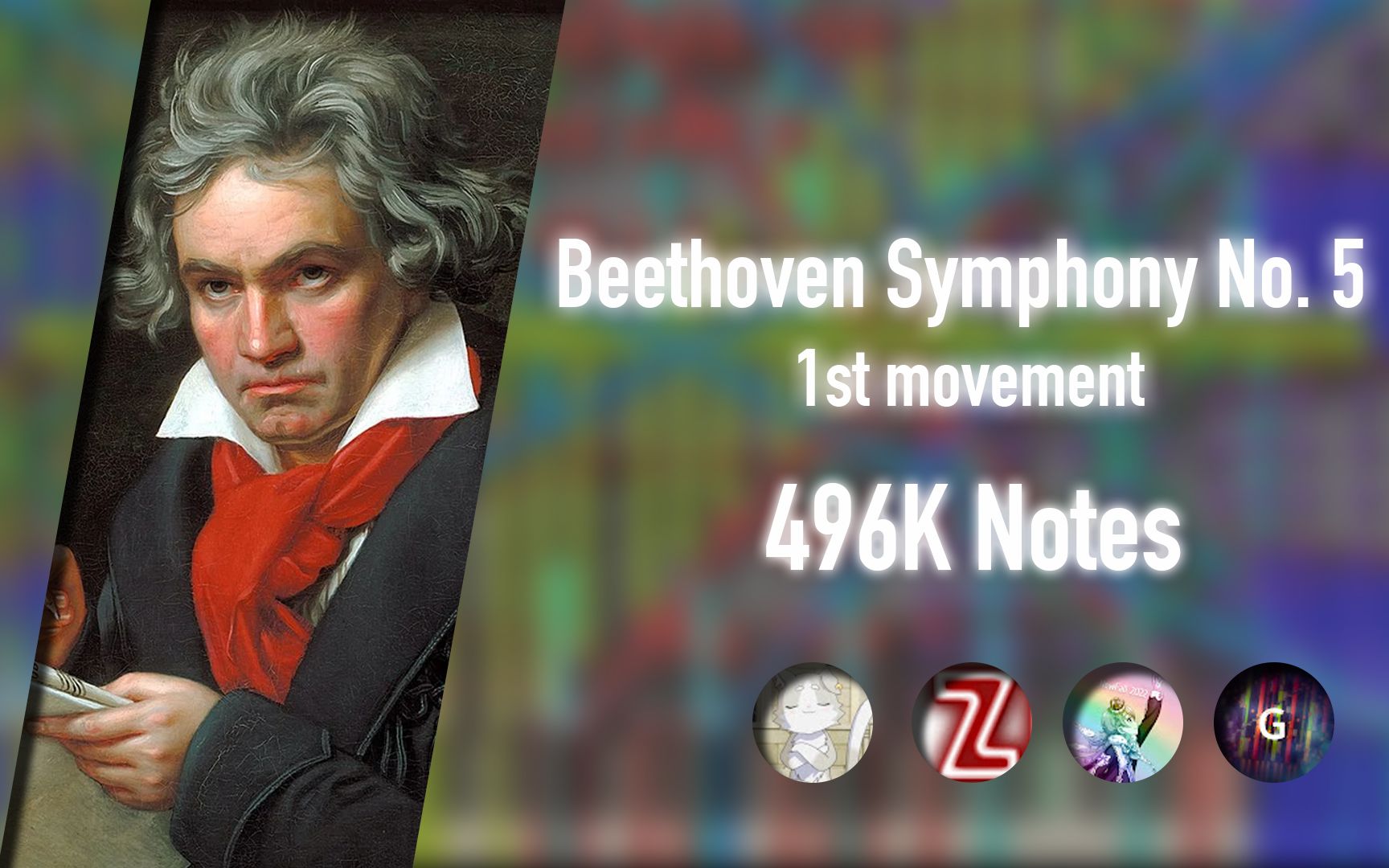 [图]【黑乐谱】Beethoven Symphony No. 5 1st Movement - 49.6万音符