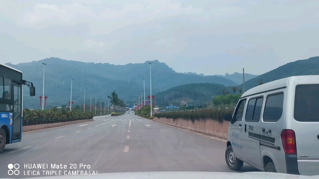 磨憨站前大道昆磨高速尚勇收费站至曼庄互通自驾前方展望240503