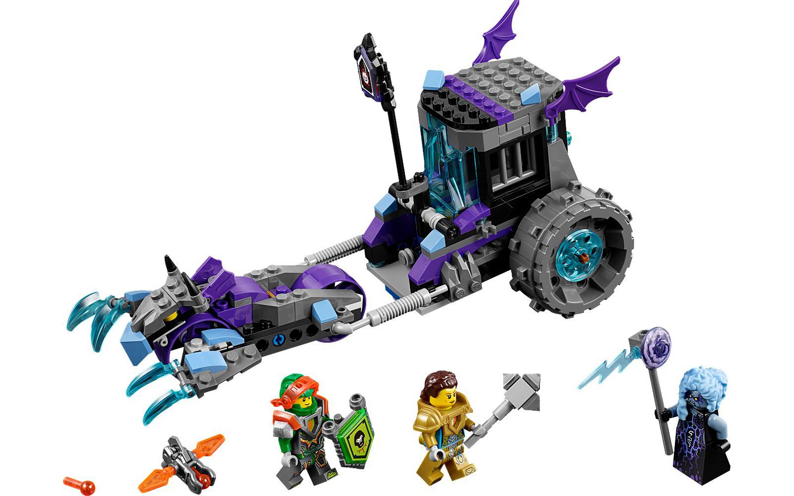 乐高lego 70349 未来骑士团 雷电女巫监狱战车 速拼评测_哔哩哔哩 (゜