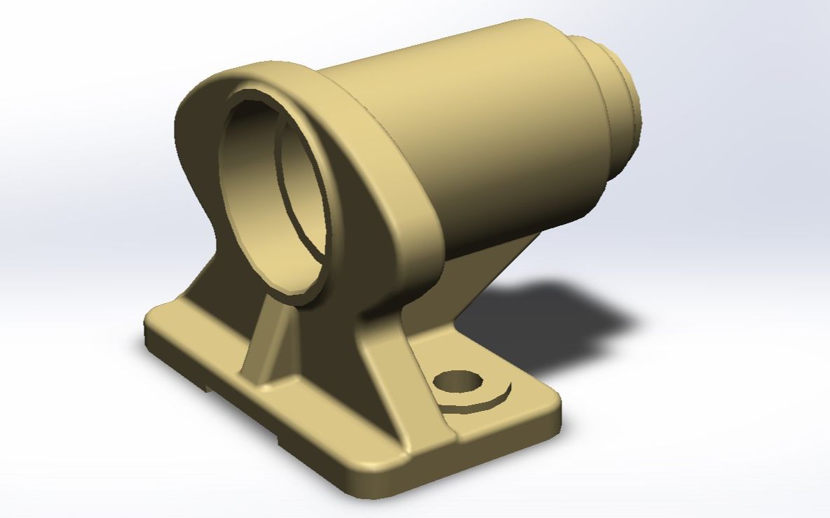 solidworks三维造型小练习-简单泵体-上图杯三维部分基础练习题