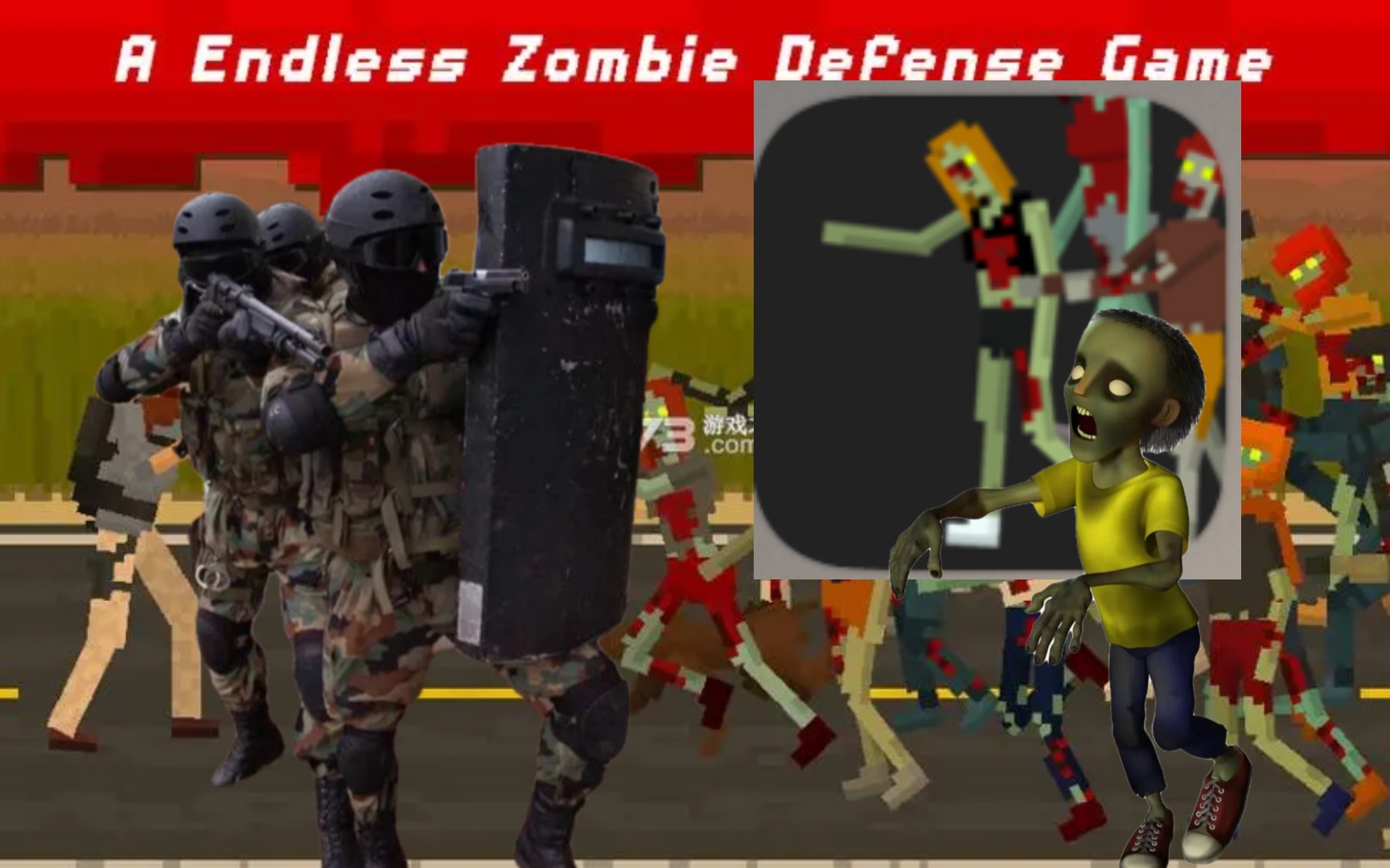 僵尸射击与防御:一场逗比与逗比之间的较量!