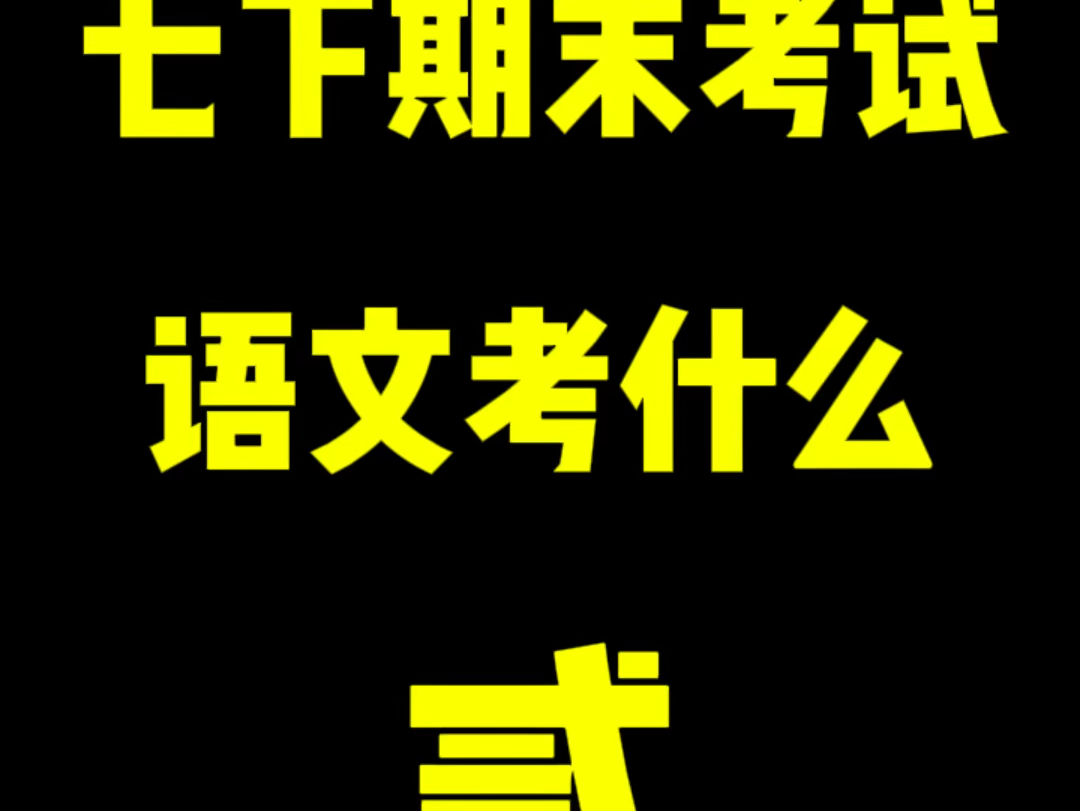 七年级下语文期末考试,常考点梳理第二集,帮孩子高效复习#语文 #期末考试 #七年级语文哔哩哔哩bilibili