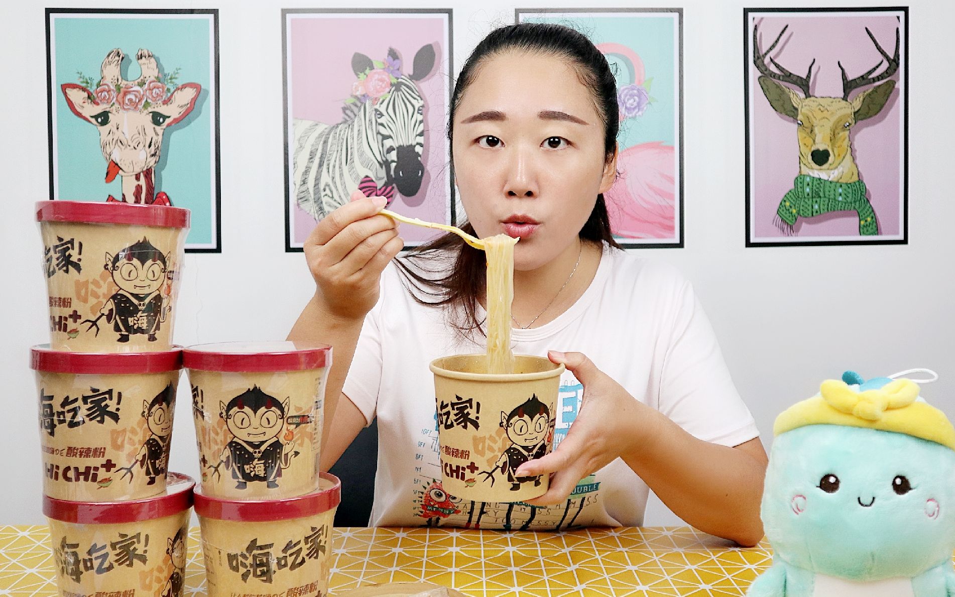 大头和小妹吃雪糕