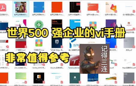 【建议收藏】世界500强企业的vi手册,如此精致的设计,独具匠心哔哩哔哩bilibili