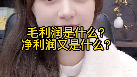 毛利润和净利润的区别在哪里?哔哩哔哩bilibili