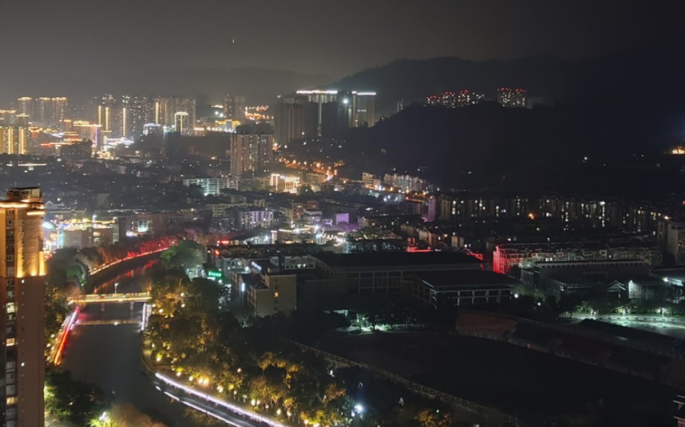 四川南向门户,阳光康养胜地,钒钛之都攀枝花仁和夜景鸟瞰