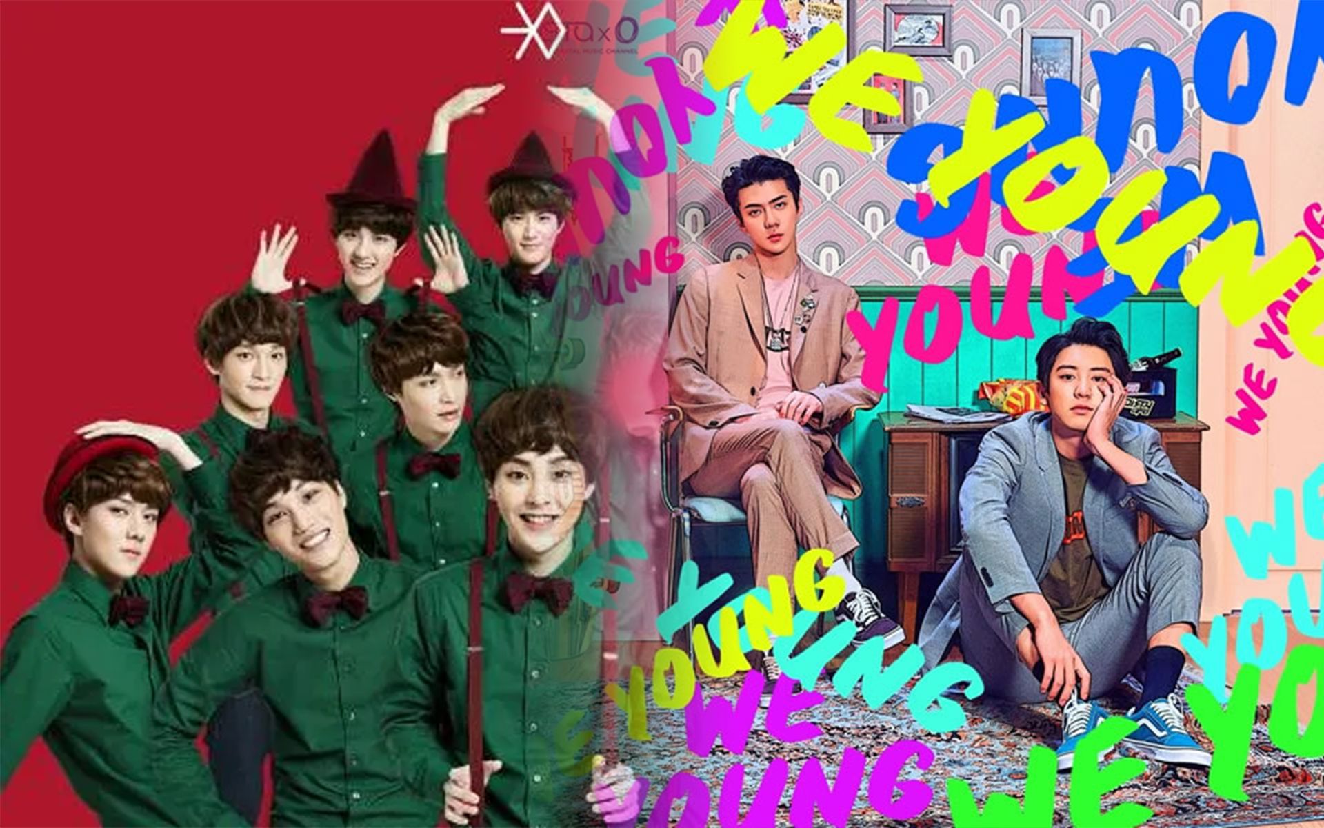 [图][Mashup] 初雪 (The First Snow) X We Young 韩文版 EXO-K EXO-SC