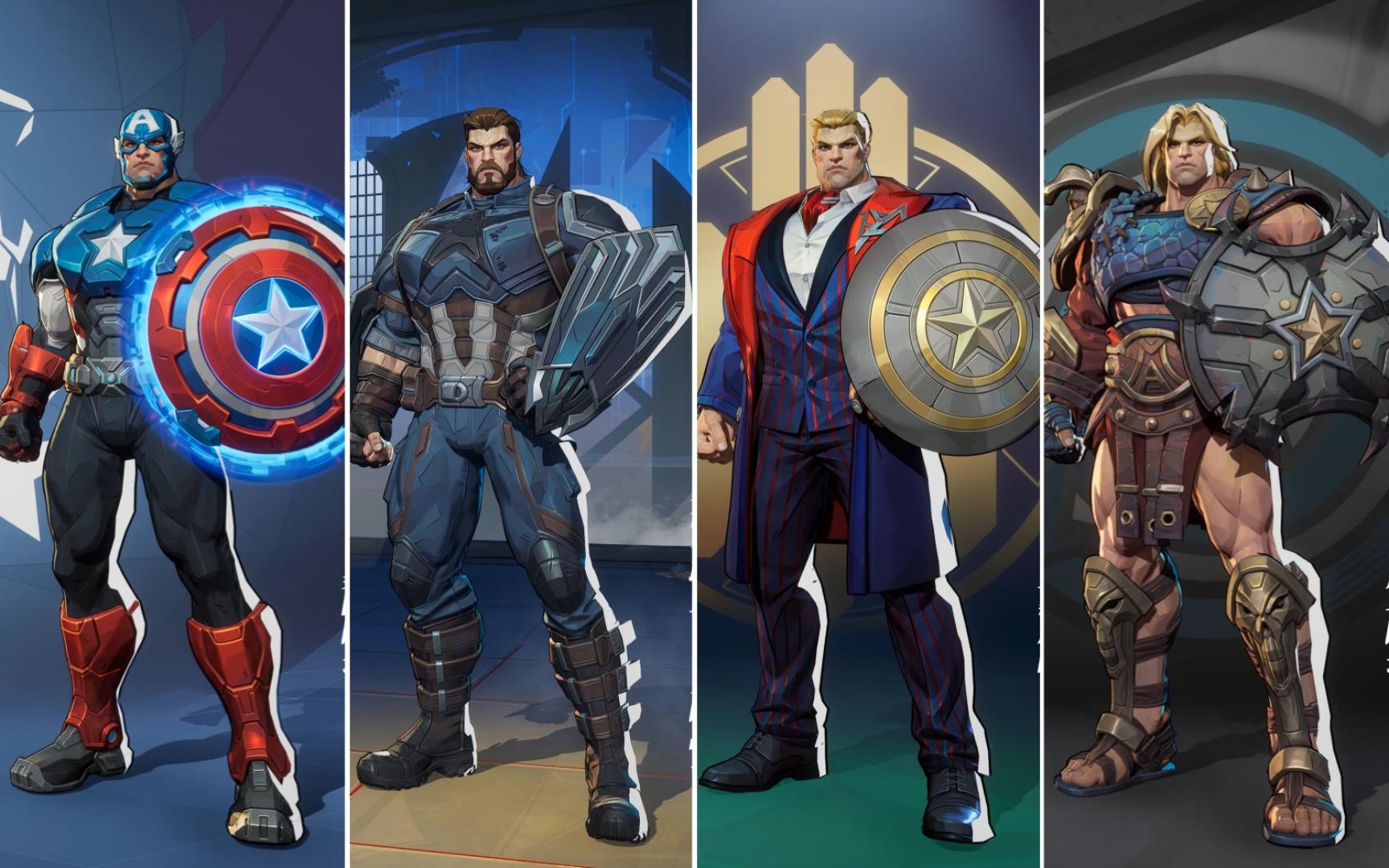 [美国队长]英雄及皮肤外观展示