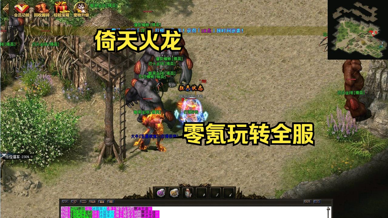 热血传奇:带宠物法师拿捏boss!不用自己打,只管捡装备