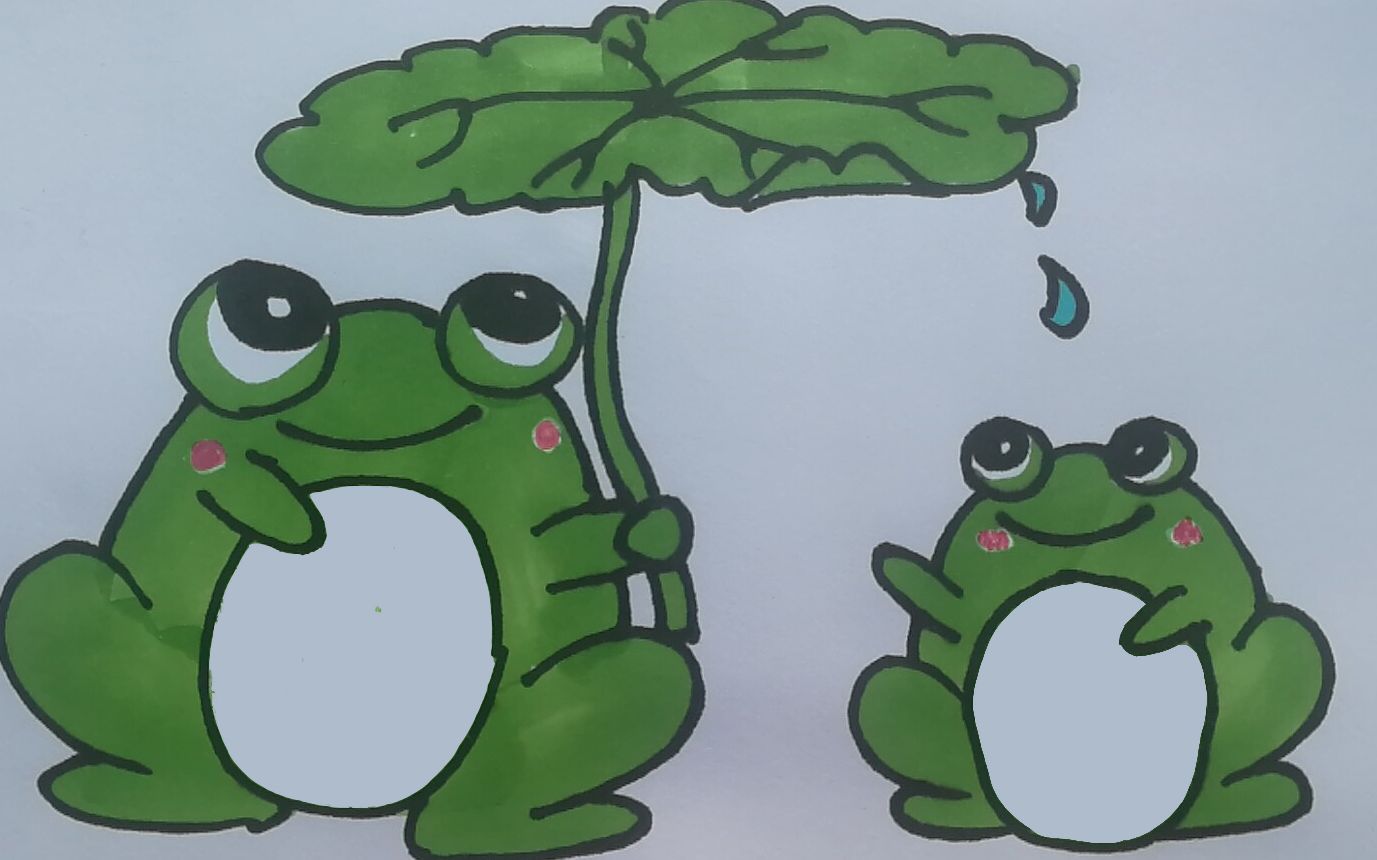 华哥教画画,青蛙妈妈和小青蛙