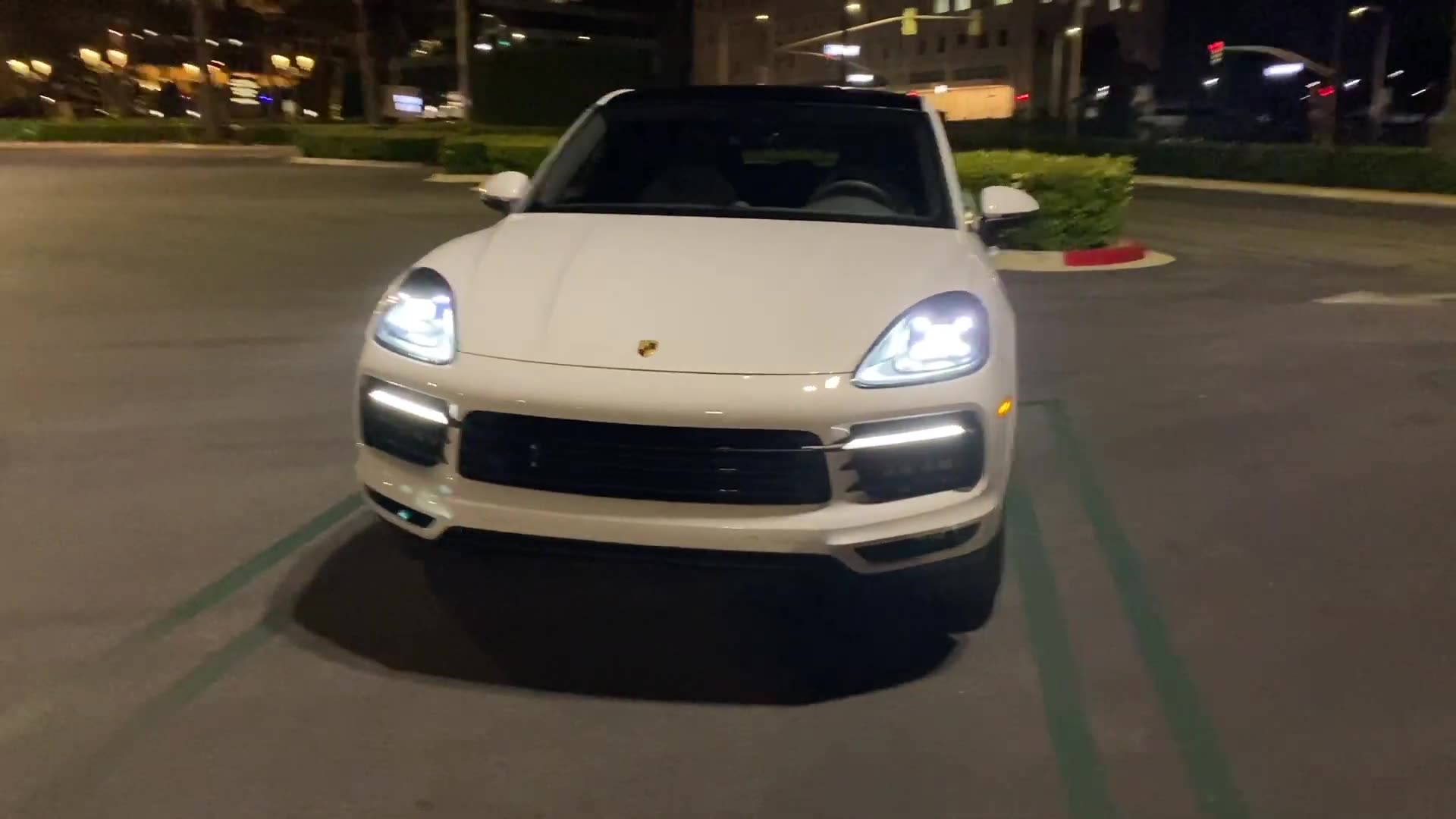 2020 保时捷卡宴夜间试驾 porsche cayenne coupe pov night drive