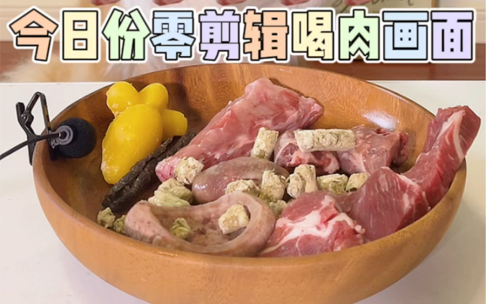 【蛋卷开始恰饭了】今天的0剪辑喝肉画面~快来一起配餐吧!哔哩哔哩bilibili