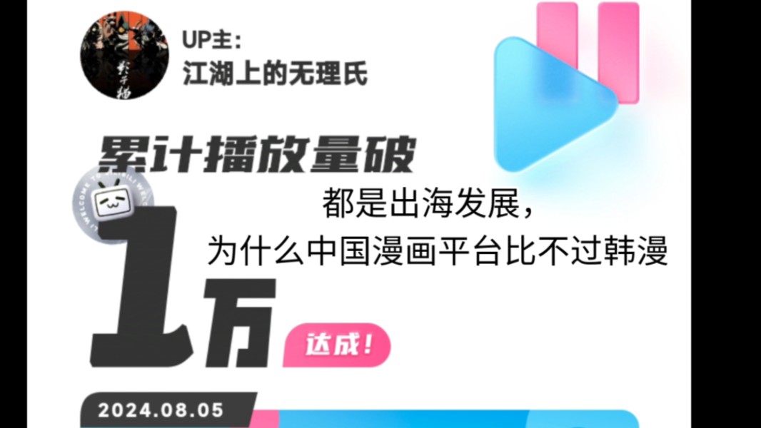 出海发展,为何中国漫画平台不如韩漫?宏观视角上的原因哔哩哔哩bilibili