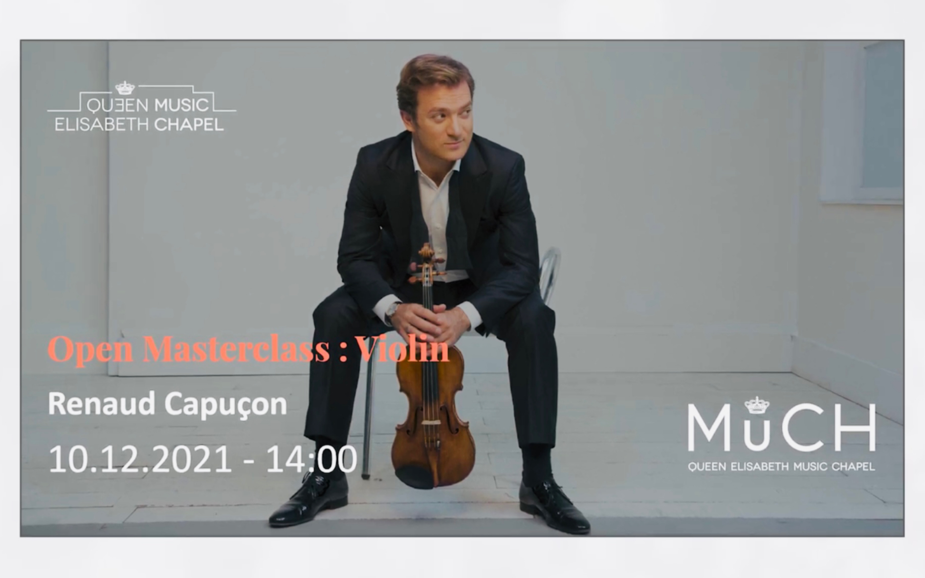 [图]Renaud Capuçon & 小提琴-大师课·西贝柳斯-d小调小提琴协奏曲 | Master class-Sibelius Violin Concerto