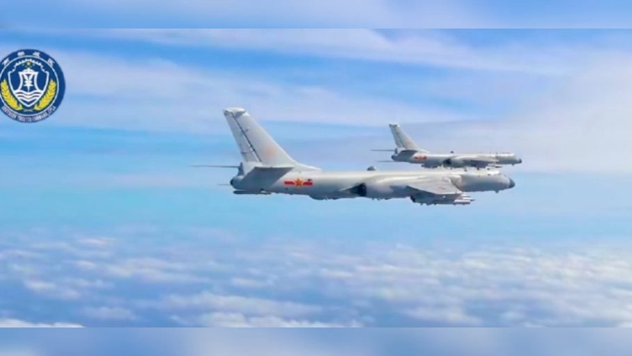 轰6k挂鹰击12巡航黄岩岛