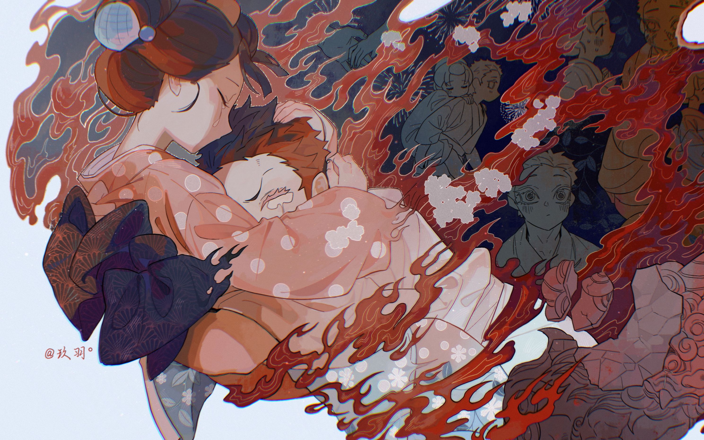 【狛恋】朗朗晴天【鬼灭之刃手书】【七夕】-凌晨备用小号-默认收藏夹