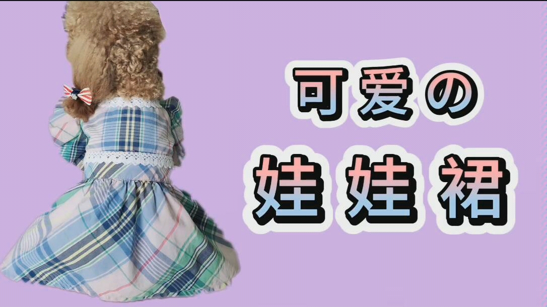 旧衣服改造狗狗衣服(娃娃裙)哔哩哔哩bilibili