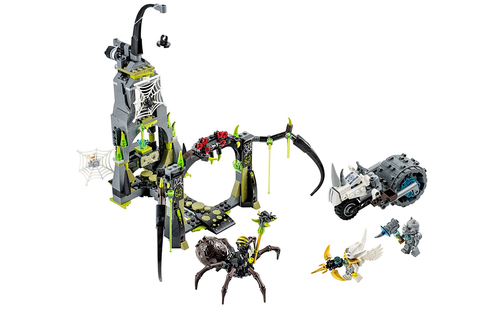 乐高lego 70133 chima 气功传奇 黑寡妇的盘丝黑风洞 2014速拼评测