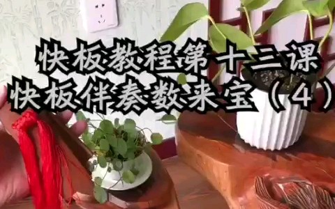 [图]【快板教程】第十三课：教唱数来宝（4）有字幕