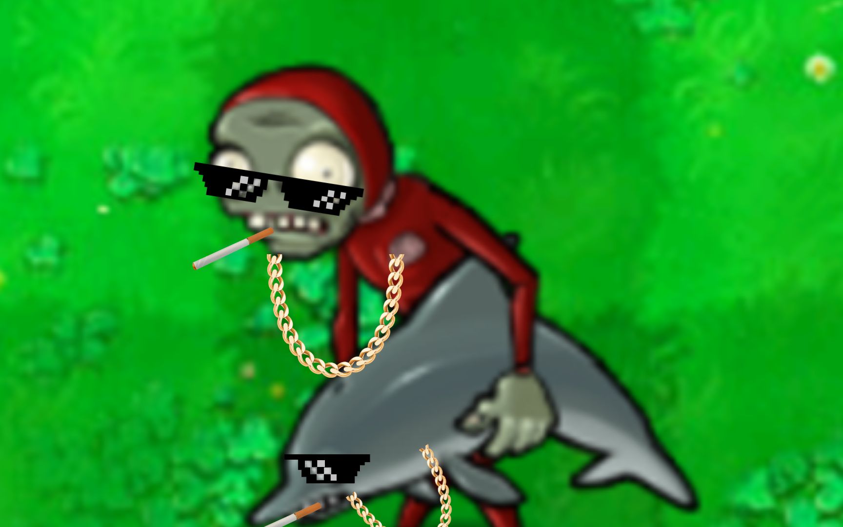 【植物大战僵尸原?版】长风破浪会有时,吃脑还得海豚吃