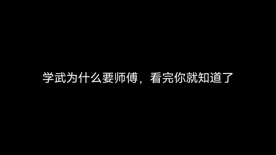 学武问什么不推荐自学,学武为什么要师傅1拳术类,看完你就知道哔哩哔哩bilibili